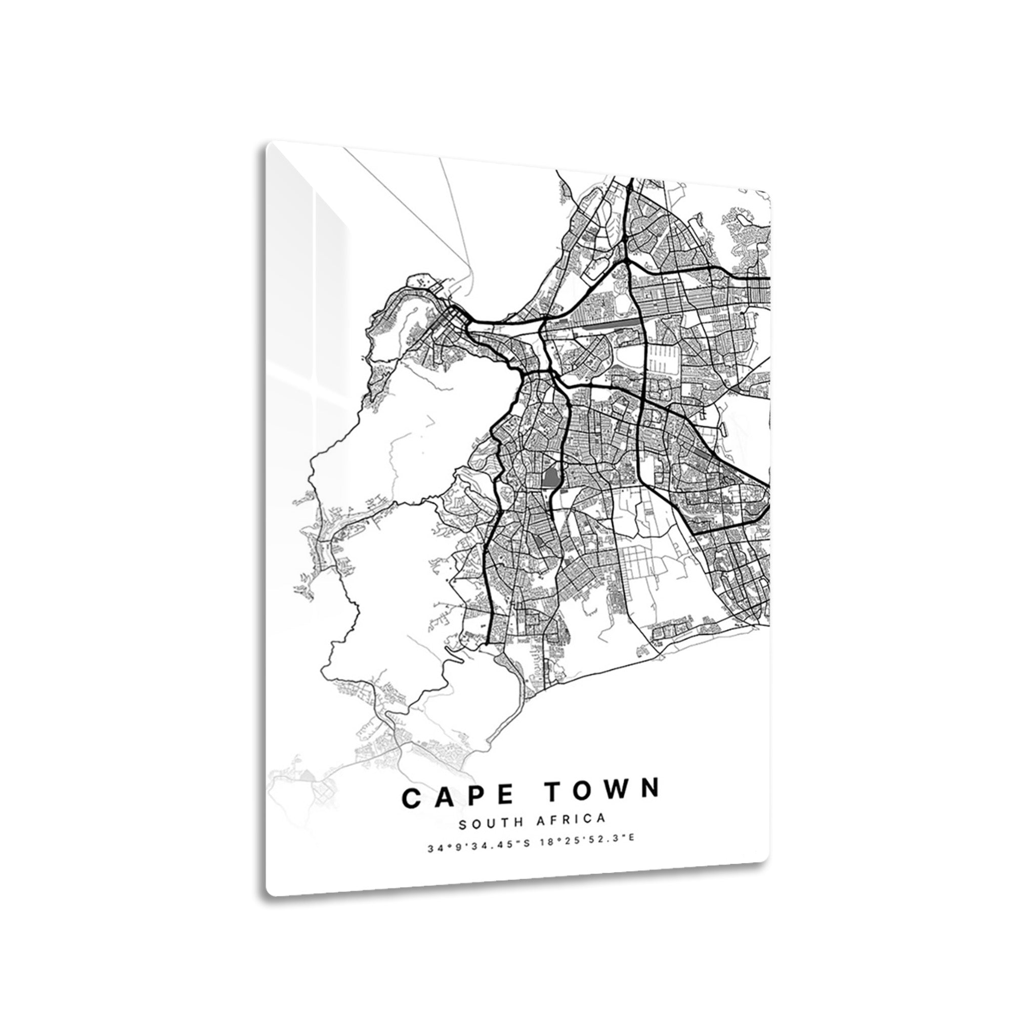Cape Town South Africa City Map